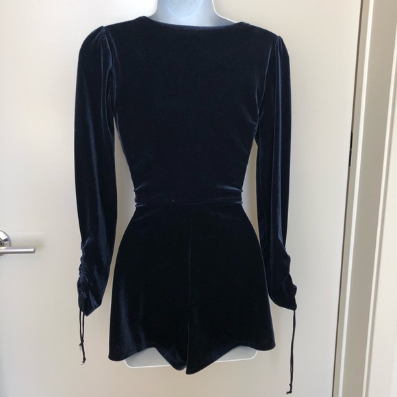 Navy Blue short romper - Picture 2 of 7